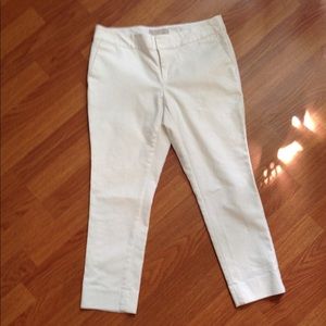 Banana Republic white Hampton Fit Pants 4p